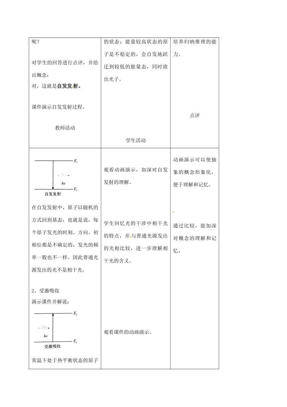 高中物理 18.5 激光教案 新人教版理选修3-5-新人教版高二选修3-5物理教案_第3页
