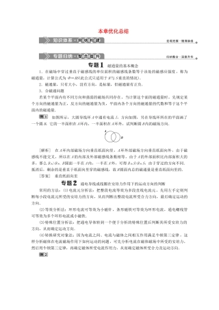 高中物理 第2章 打开电磁联系的大门 本章优化总结学案 沪科版选修1-1-沪科版高中选修1-1物理学案
