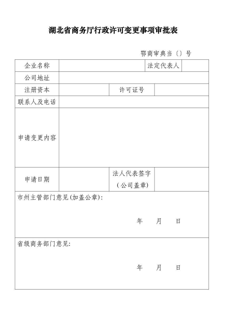 典当行变更所需材料和表格_第1页