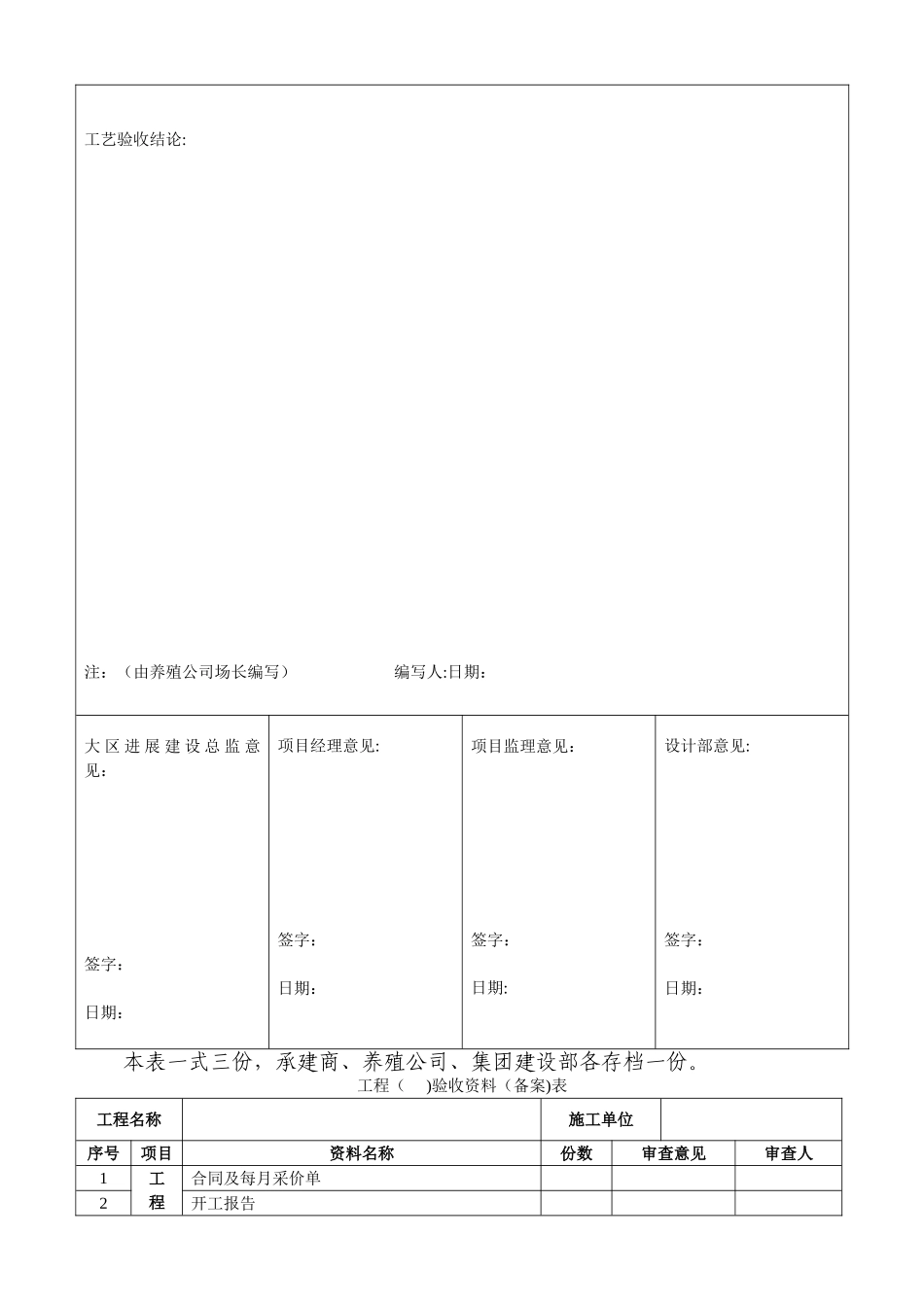 养殖项目竣工验收表格_第2页
