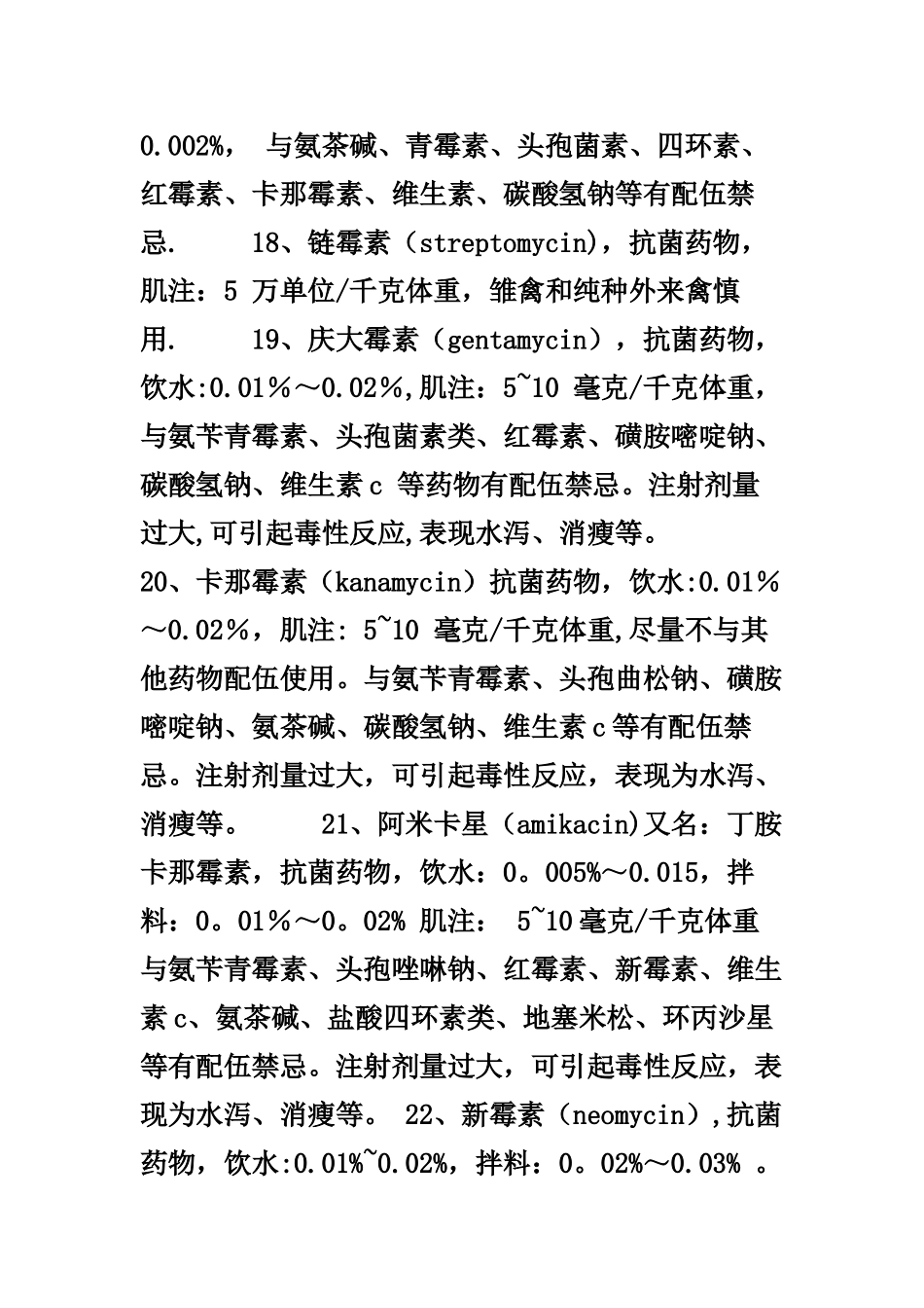 养殖猪常见药物用法用量表_第3页