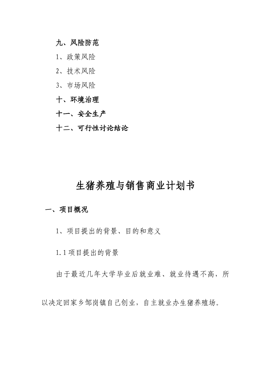 养猪商业计划书37903_第3页