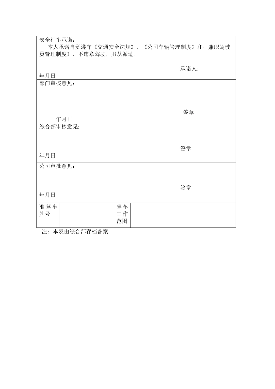 兼职驾驶员管理办法_第3页