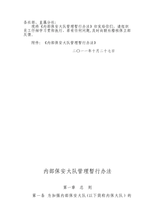 内保大队管理办法