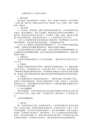 内墙抹灰施工工艺要点及流程