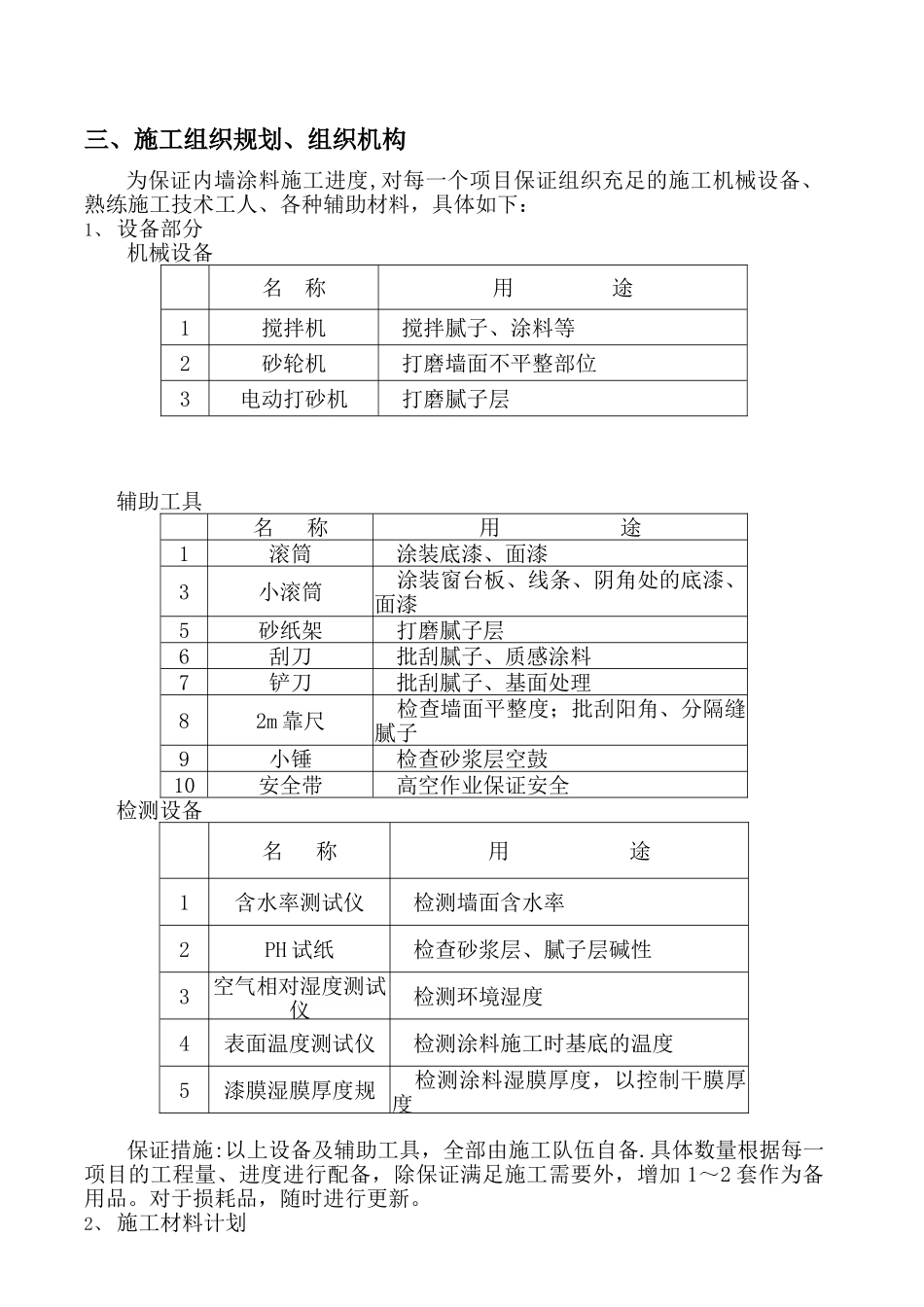 内墙腻子施工方案_第3页