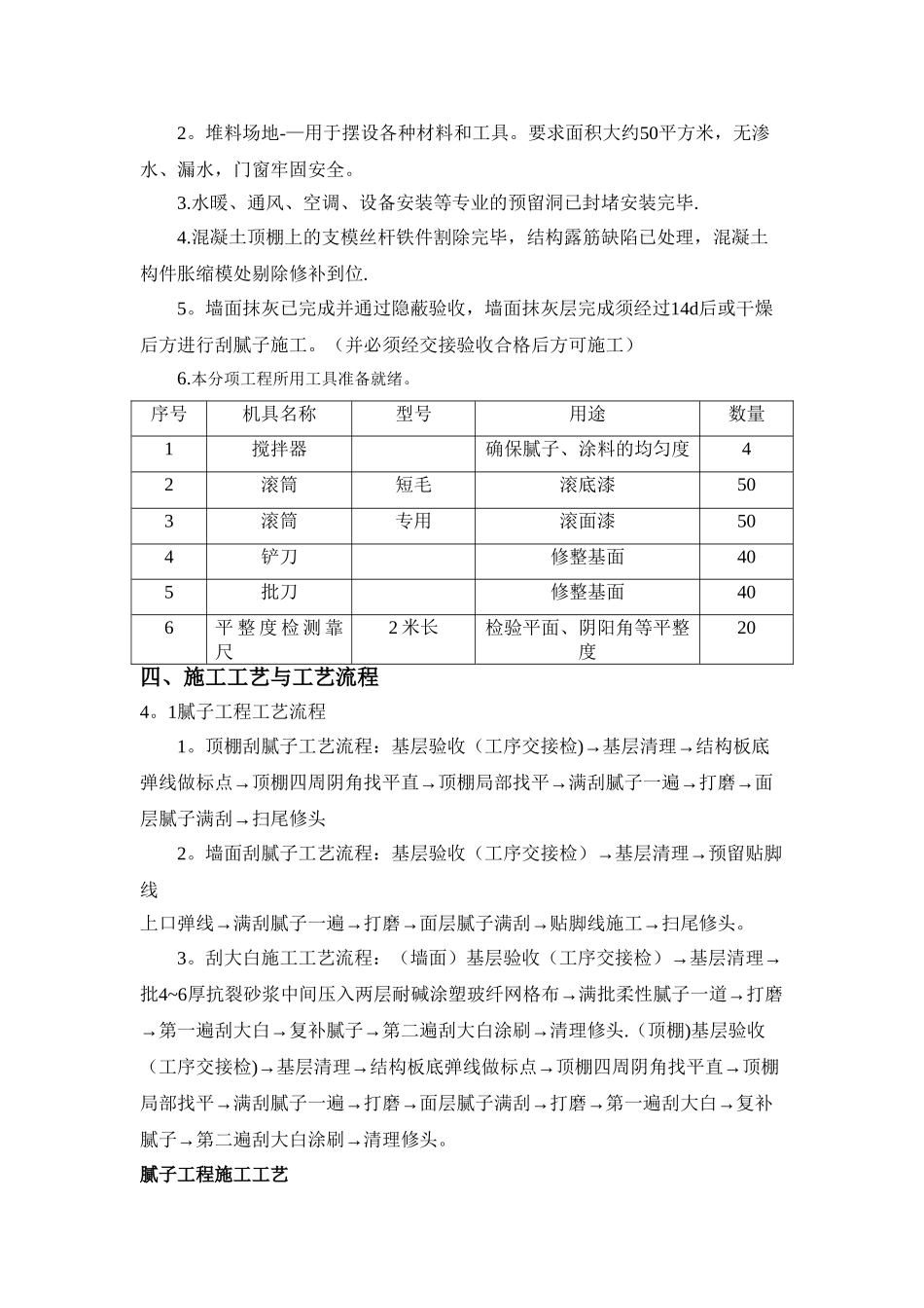 内墙腻子涂料施工方案_第3页