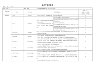 内外部环境识别表