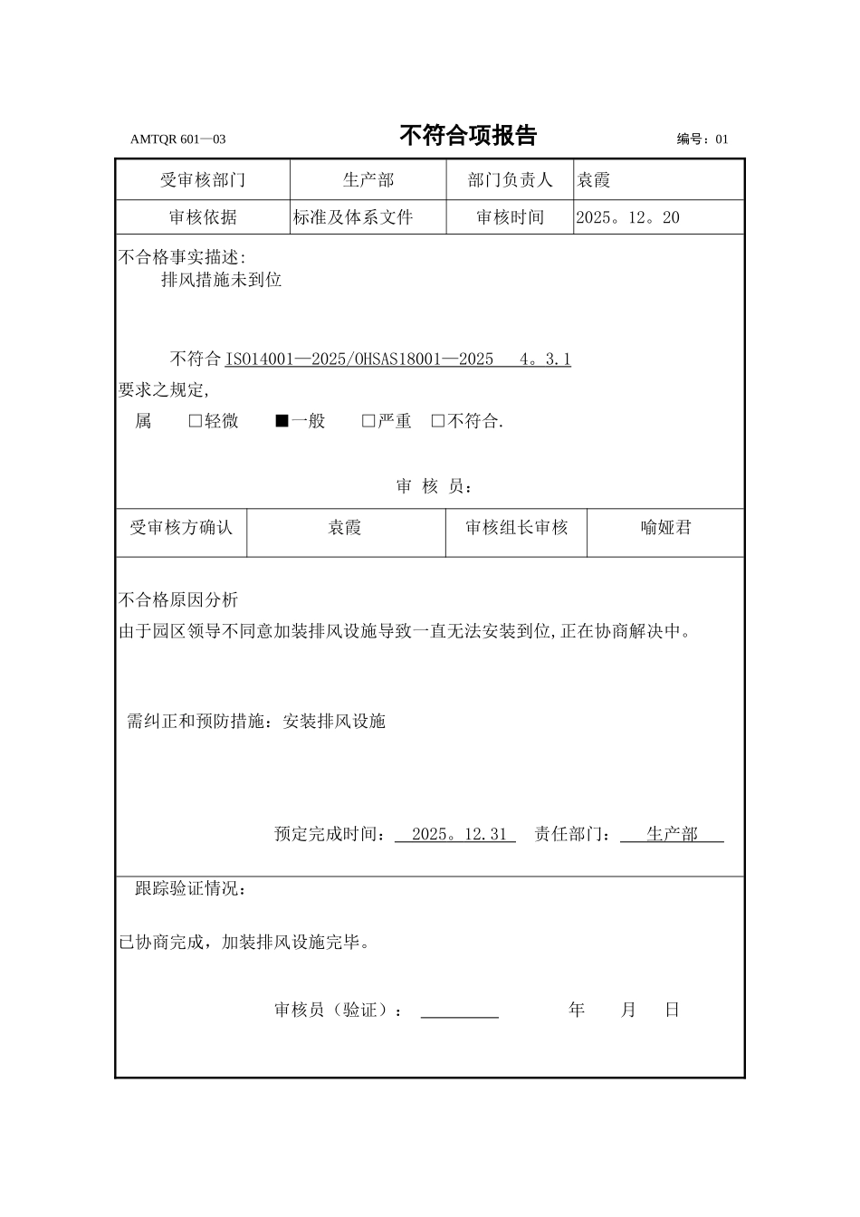 内审报告.不符合项报告_第2页