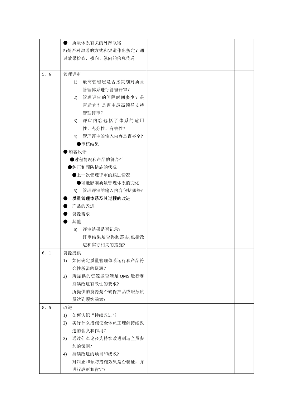 内审检查表范本_第3页