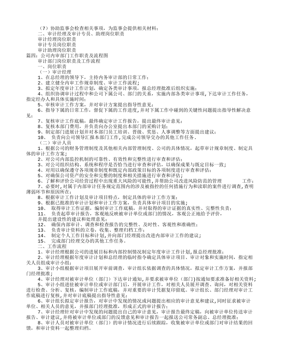 内审部岗位职责_第3页