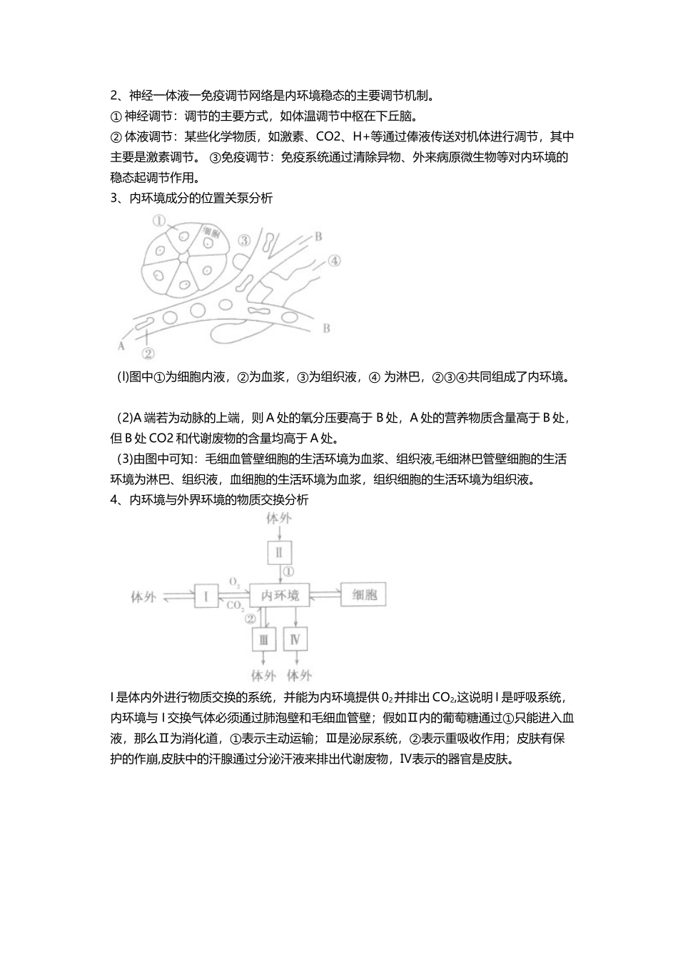 内环境和稳态知识点_第3页