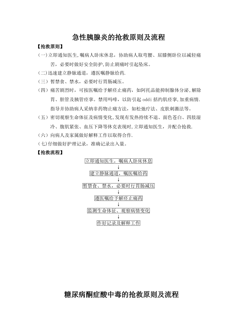 内科急重症抢救原则及流程_第1页