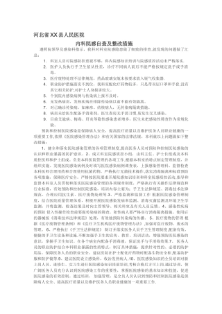 内科院感自查报告-Microsoft-Word-文档