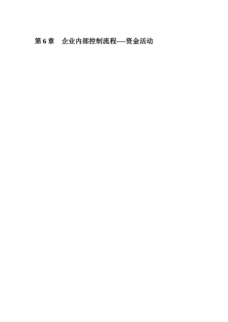 内部控制指引6流程图——资金活动