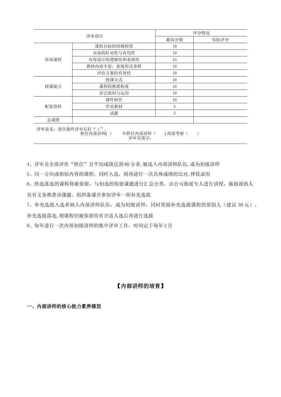 内部讲师选拔及培养方案_第3页