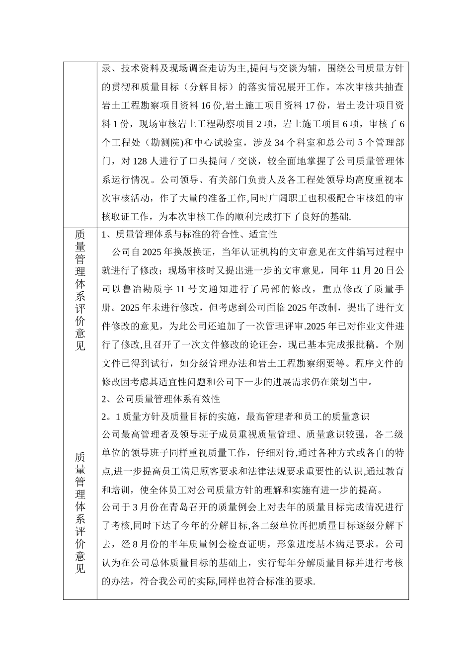 内部质量体系审核-报告_第2页