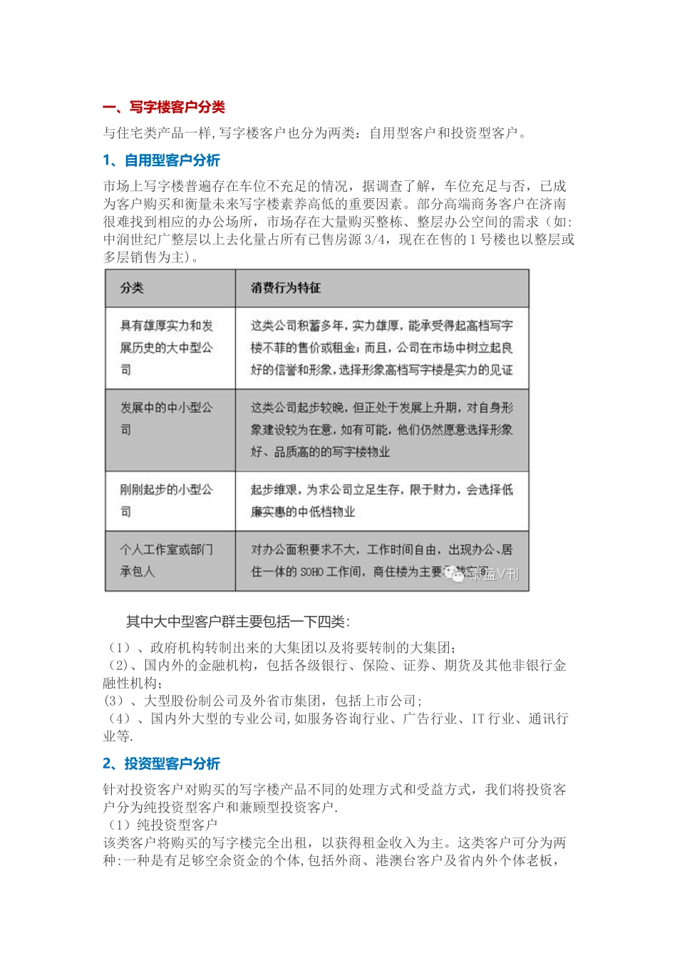 写字楼的客户分类_第1页