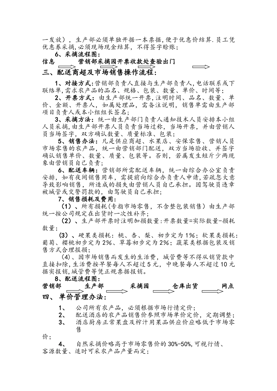 农产品销售和配送操作流程图_第3页