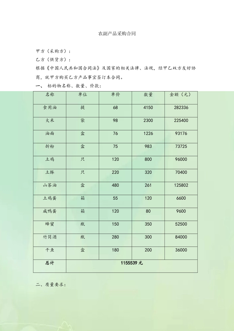 农副产品采购合同60084_第2页