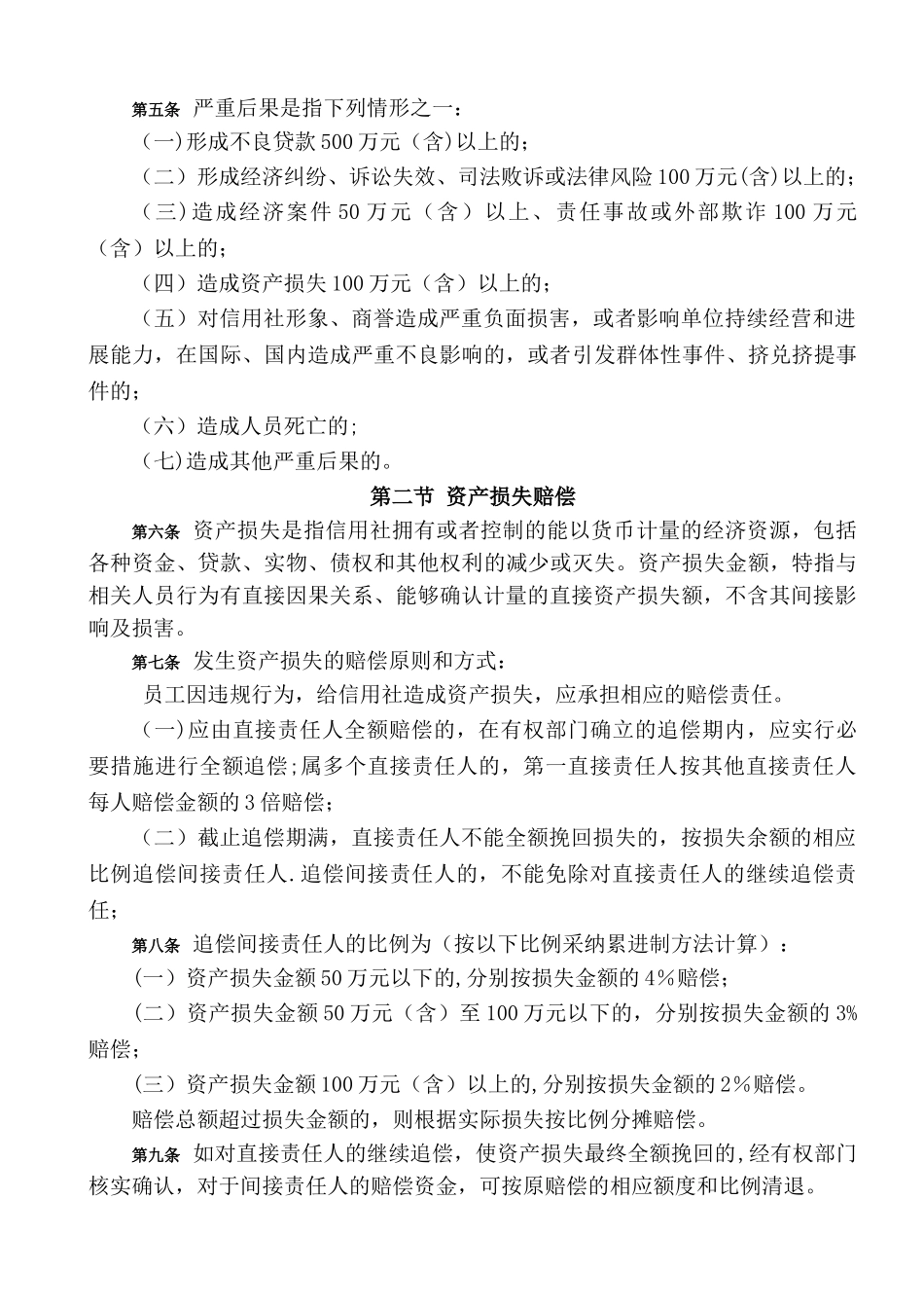 农村信用社员工违规行为处理办法_第3页