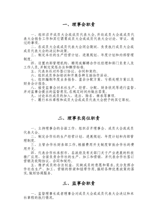 农村合作社管理制度