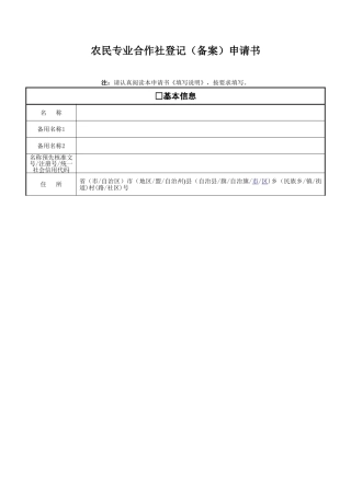 农村合作社申请流程