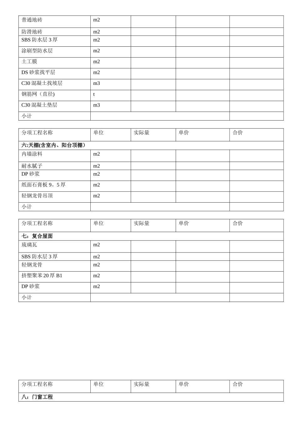 农村自建别墅全套图纸和预算表_第2页