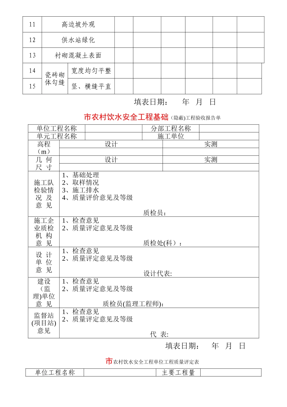 农村饮水安全工程项目划分表_第3页