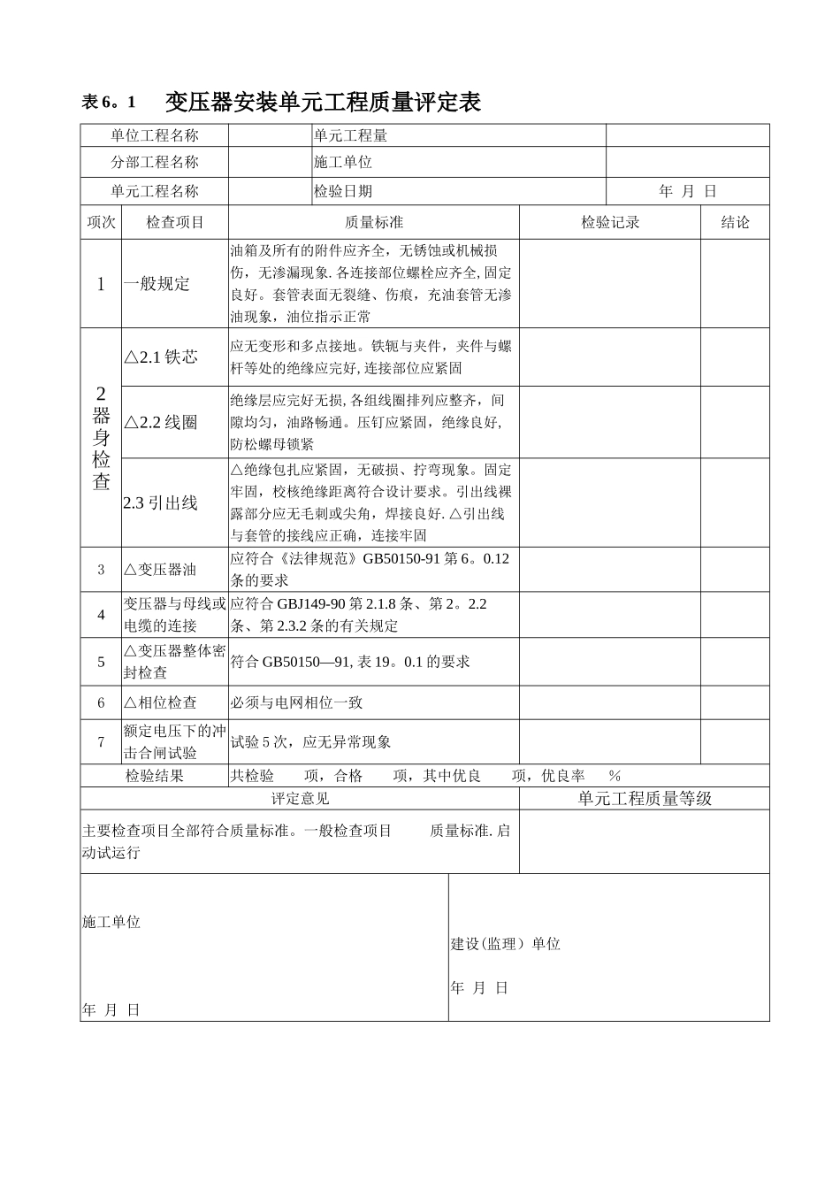 农村饮水类工程质量评定表_第1页