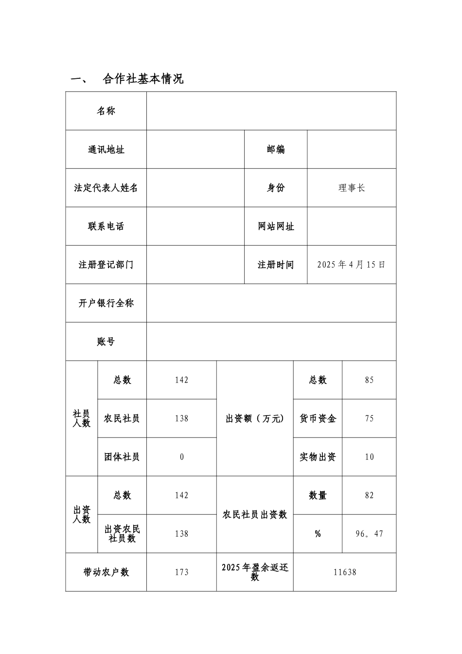 农民专业合作社示范社申报文本_第2页