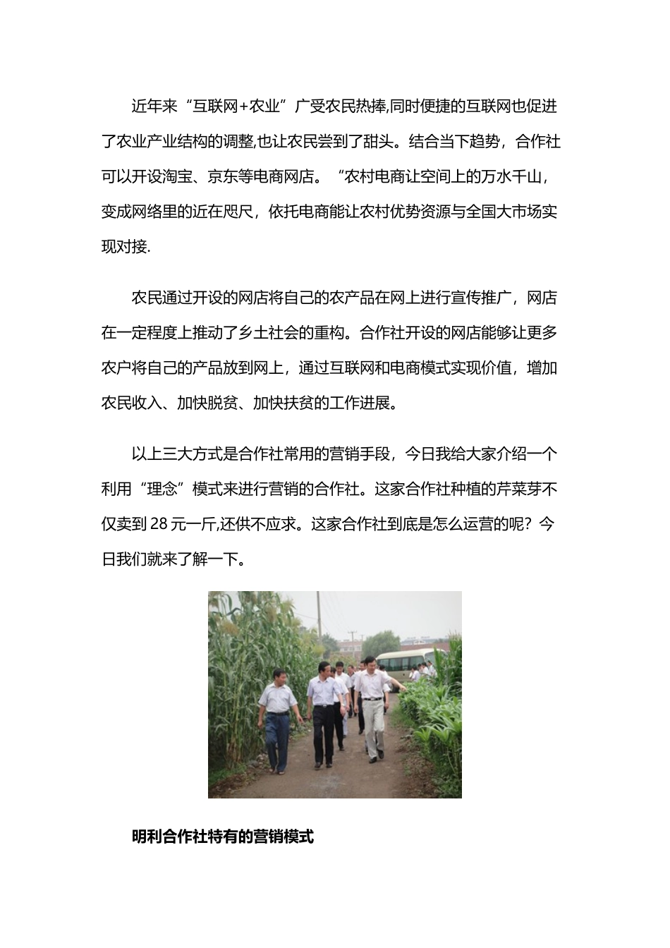 农民合作社营销方案_第2页