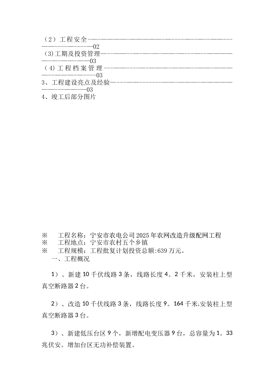 农网改造升级配网工程验收报告_第3页