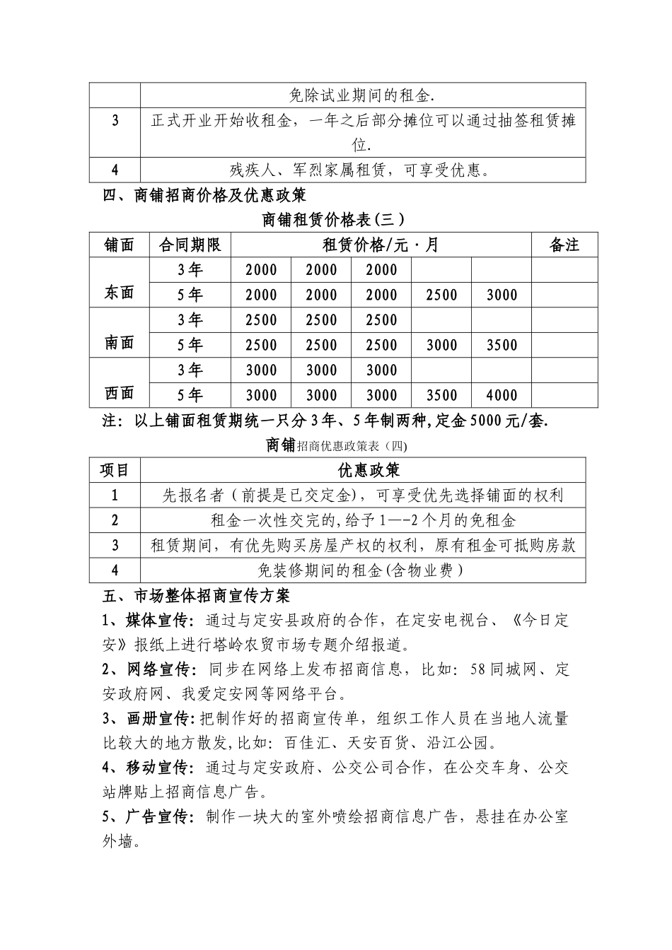 农贸市场招商方案05976_第2页