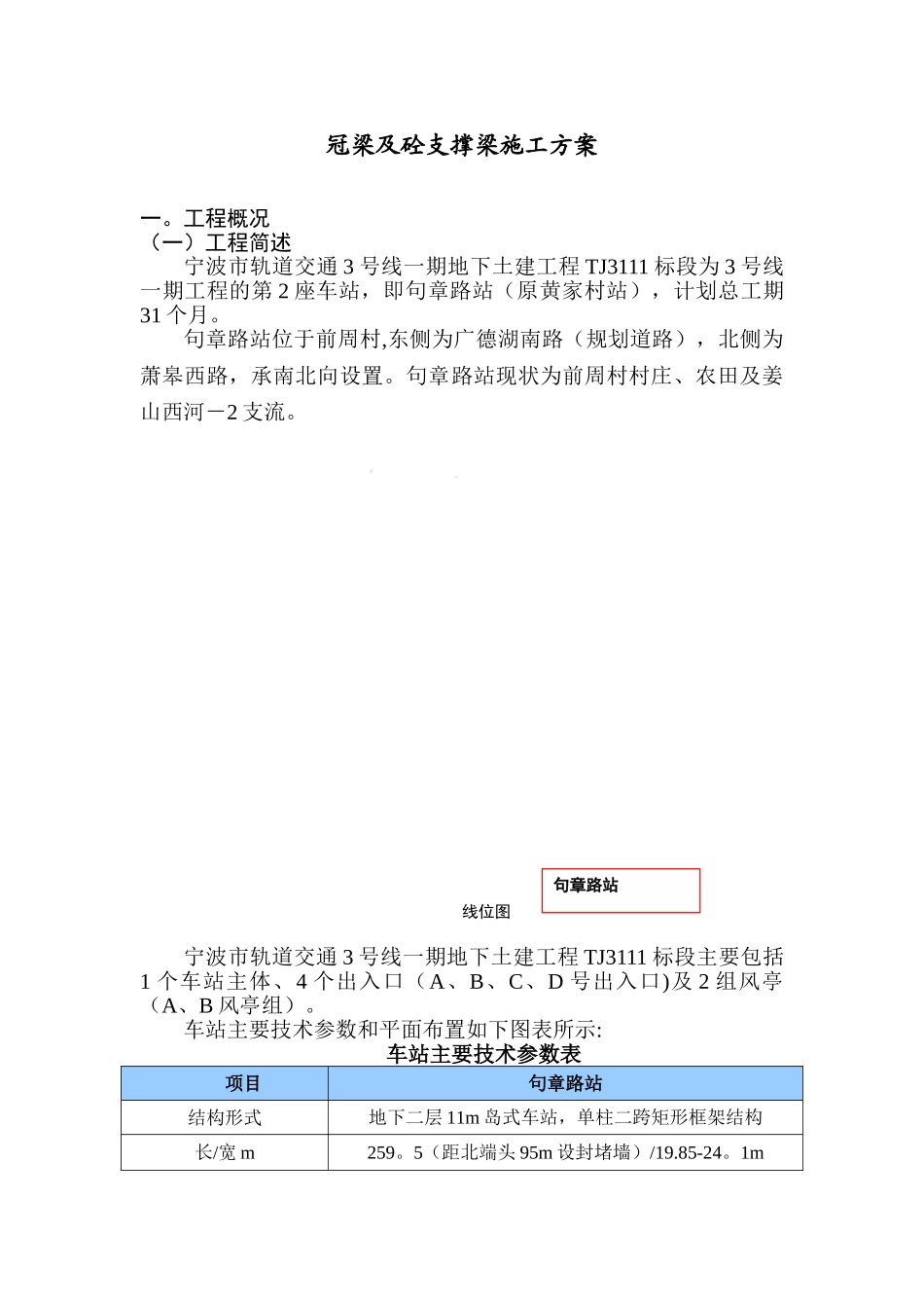 冠梁及砼支撑梁施工方案_第2页