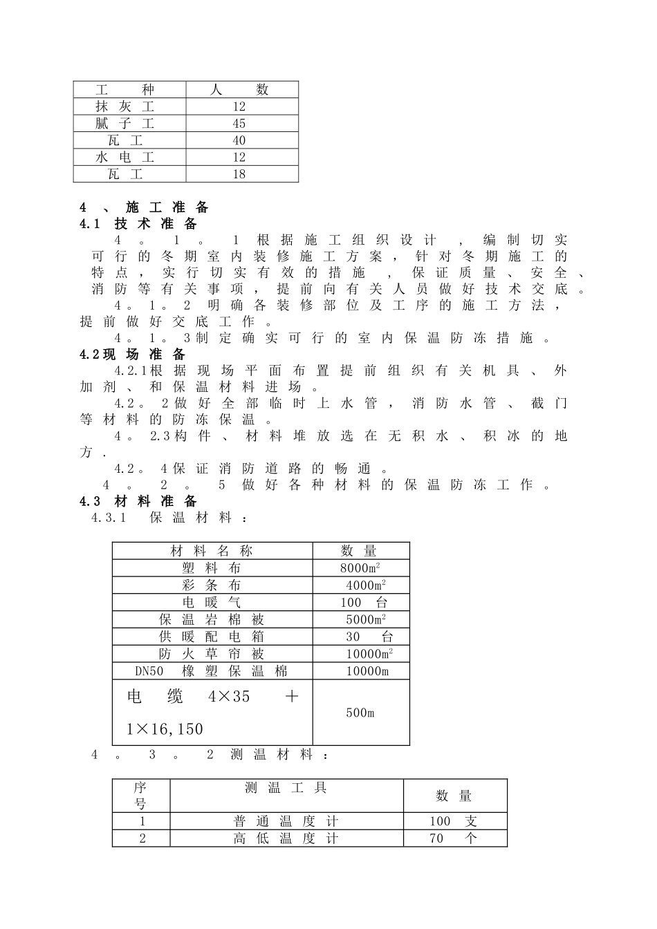 冬季施工室内装修方案54157_第3页