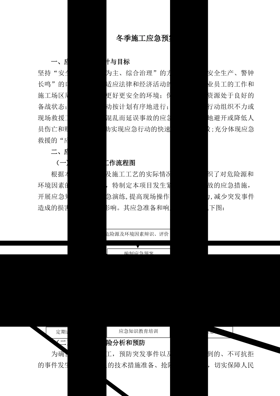 冬季施工应急救援预案50065_第1页