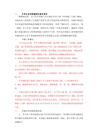 冬季施工应急预案26845