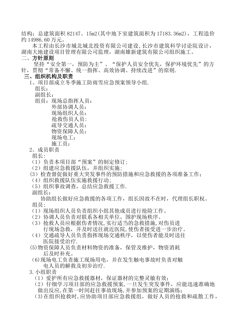 冬季施工防雨雪应急预案-格式_第2页