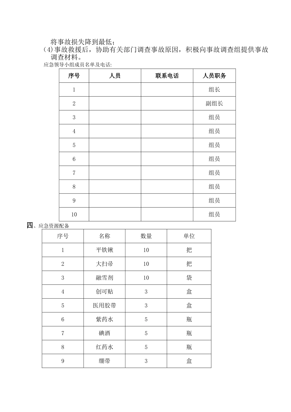 冬季施工防雨雪应急预案-格式_第3页