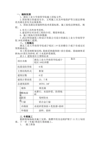 冬雨期施工方案31986
