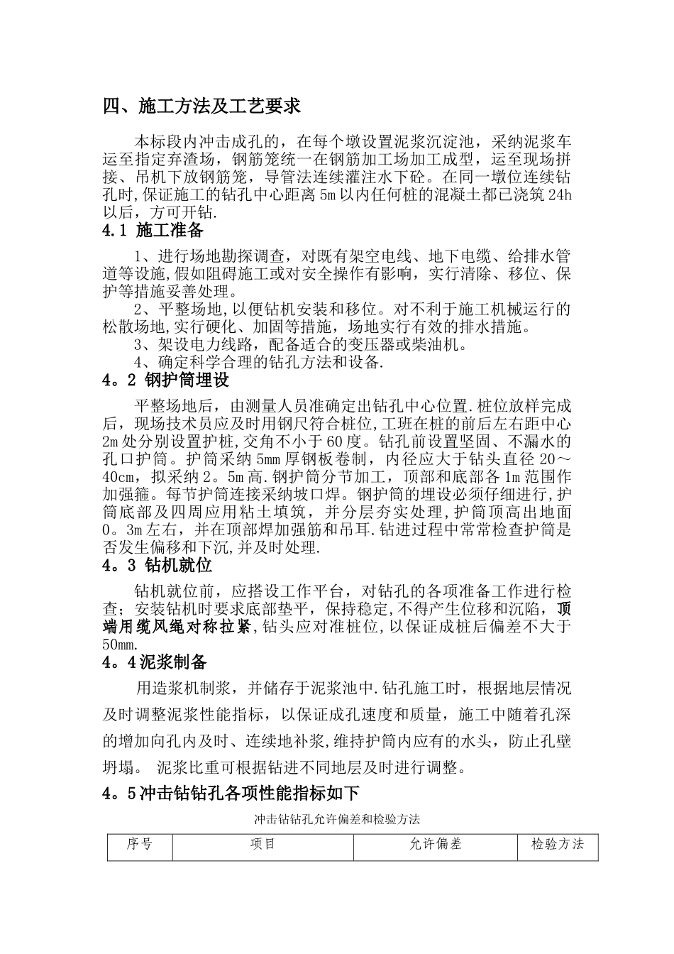 冲击钻钻孔施工方案_第3页