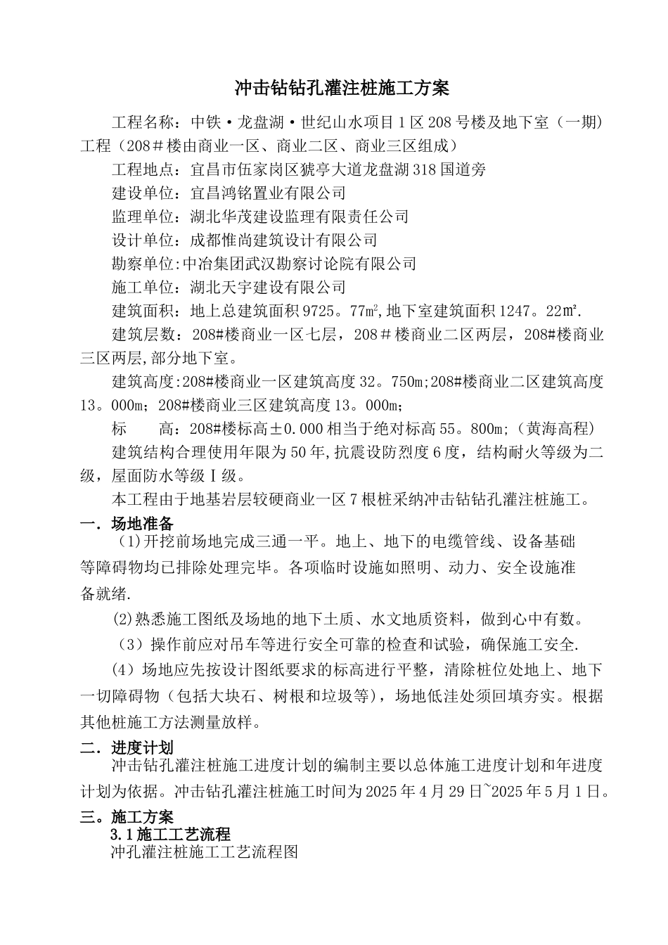 冲击钻钻孔灌注桩专项施工方案_第2页