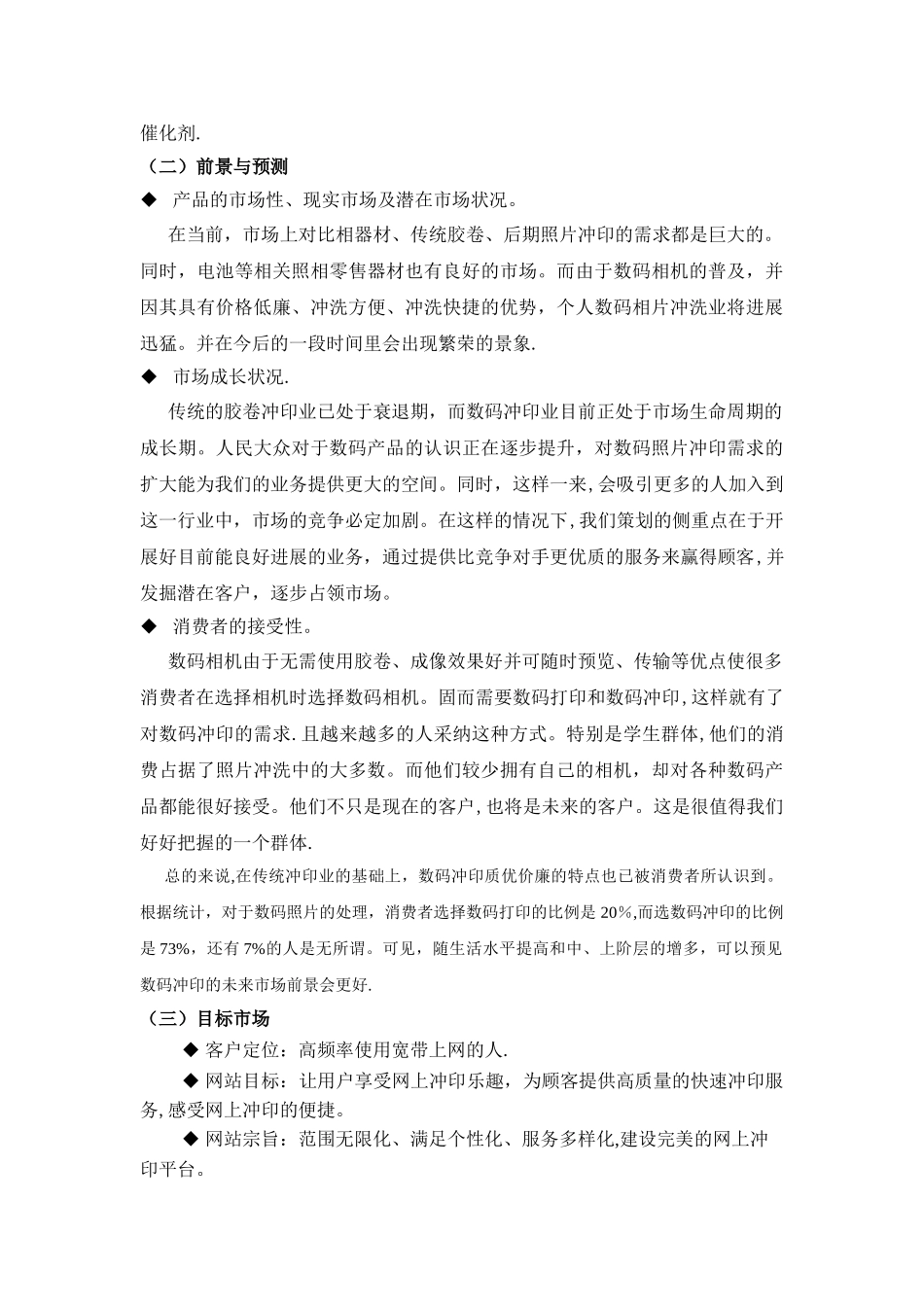 冲印网站创业计划书_第3页