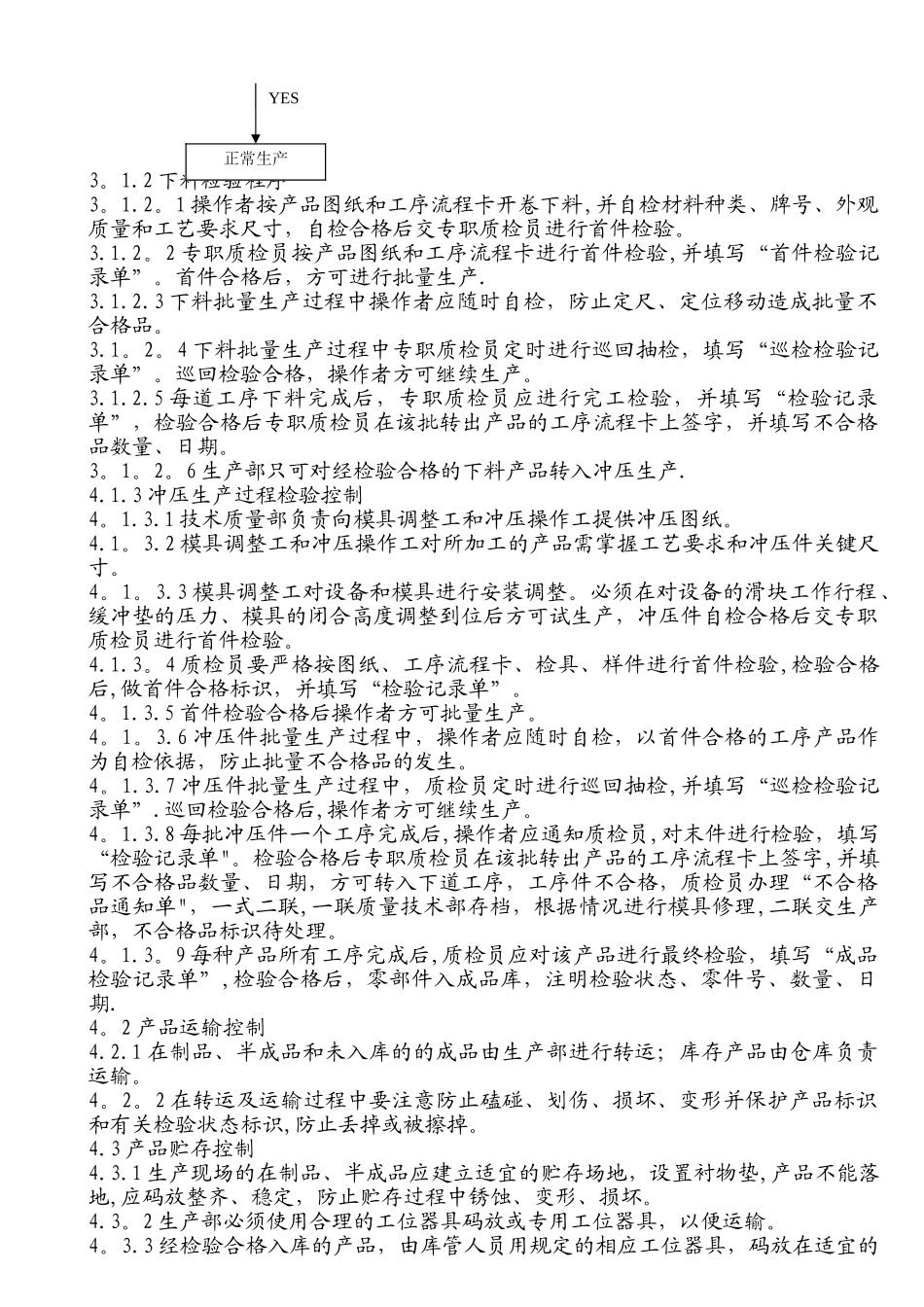 冲压件生产过程质量控制程序管理办法_第2页