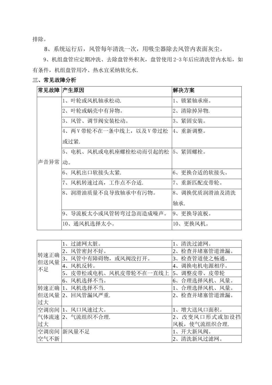 净化空调机组系统的维护、保养手册_第2页