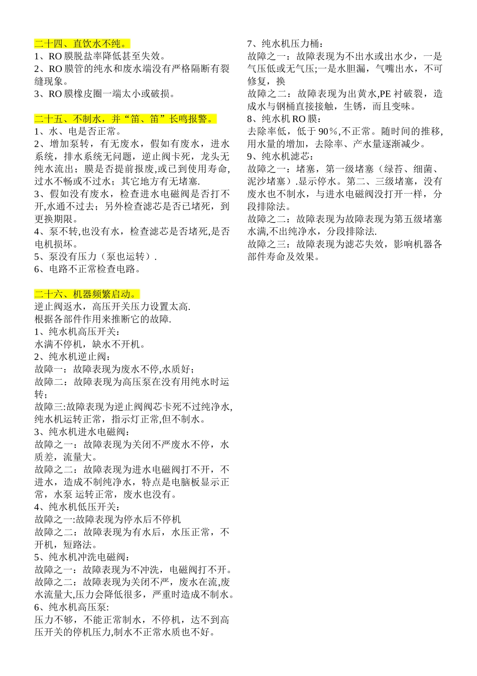 净水器维修大全_第3页