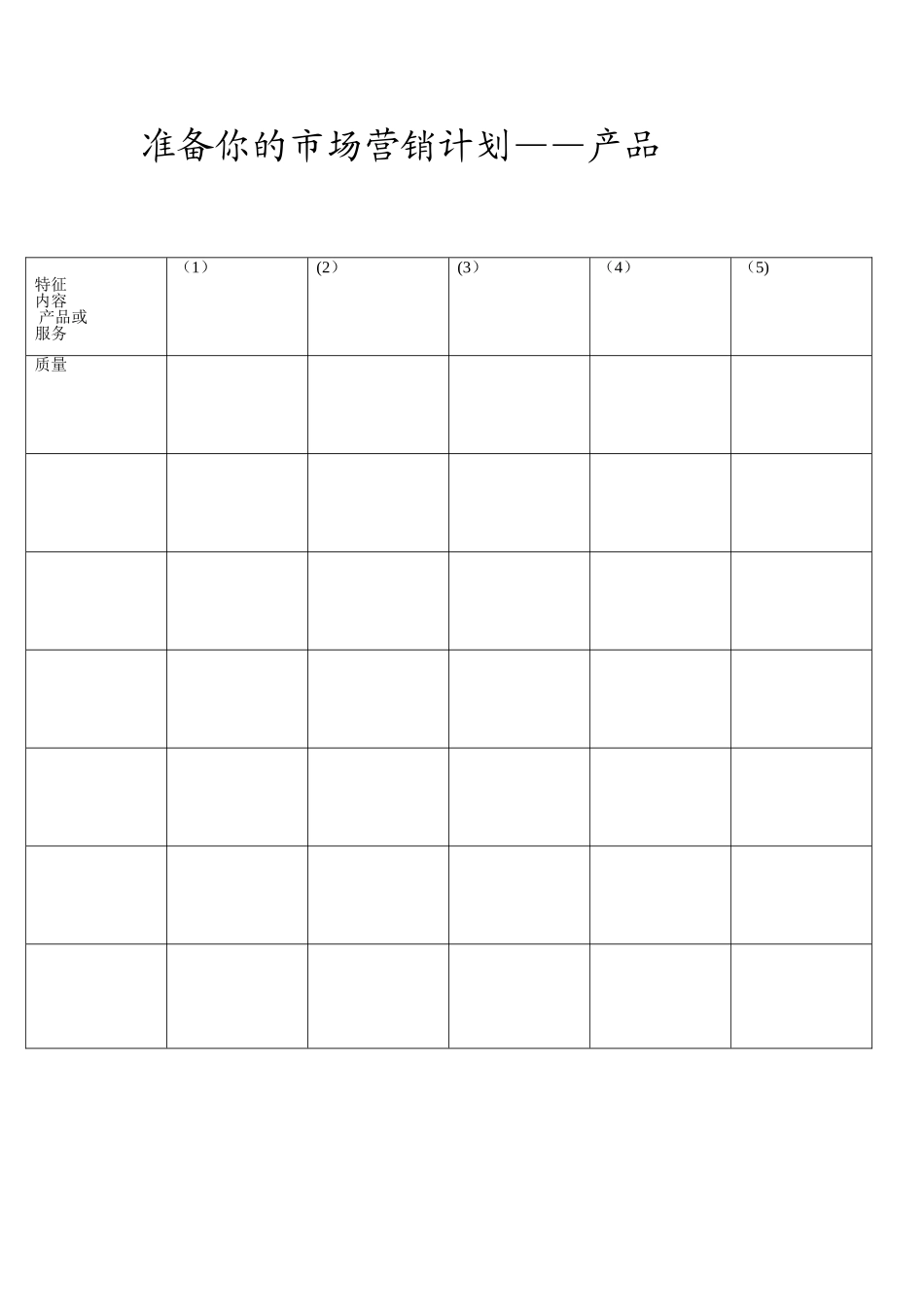 准备你的市场营销计划_第1页