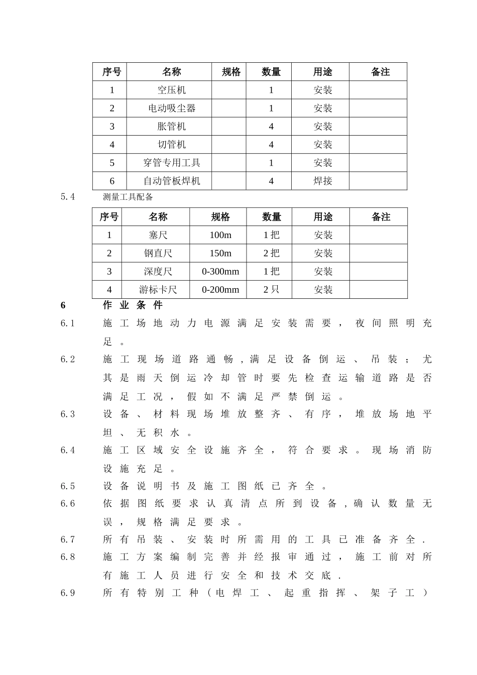凝汽器不锈钢穿管施工方案_第3页