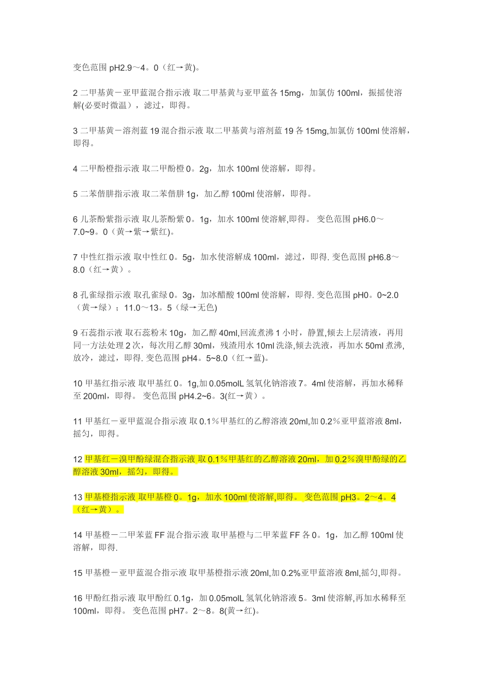 几种常用指示剂配置方法_第2页